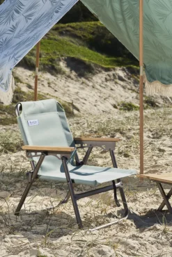 Sale OZtrail Beach High Back Chair - Palm Cove Green