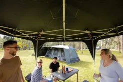 Clearance OZtrail Blockout Deluxe 3x3 Gazebo - Silver