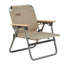 Discount OZtrail Cape Series Flat Fold Chair - Tan