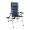 New OZtrail Cascade Deluxe 8 Position Recliner Chair - Navy