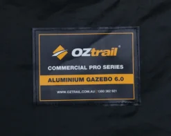 Hot OZtrail Commercial Pro Aluminium 6.0 Gazebo - Black