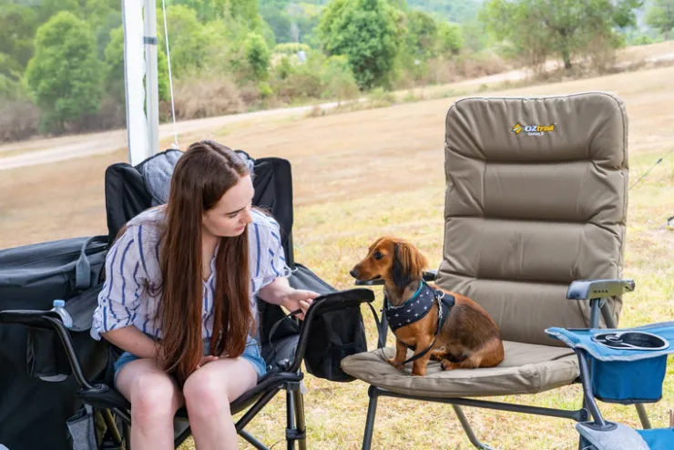 Sale OZtrail Coolum 5 Position Recliner