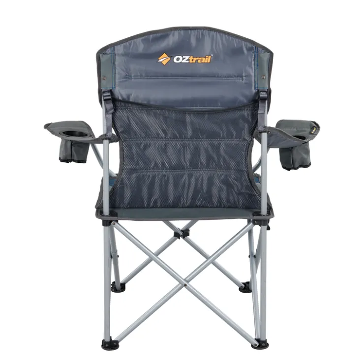 Clearance OZtrail Deluxe Arm Chair - Blue