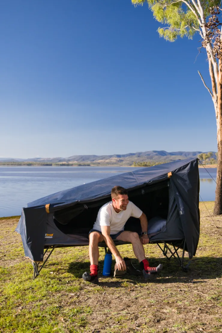 New OZtrail Easy Fold BlockOut 1P Stretcher Tent