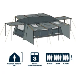 OZtrail Fast Frame BlockOut Lumos 10P Tent
