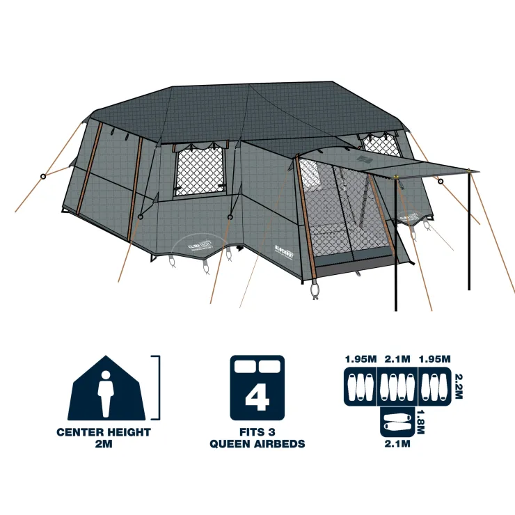 New OZtrail Fast Frame BlockOut Lumos 12P Tent