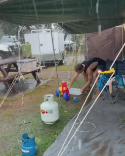 OZtrail Hydroflow Deluxe 2.4 Gazebo - Navy