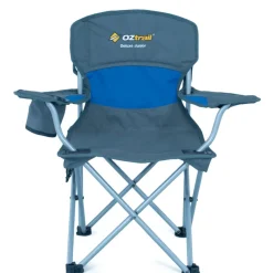 Clearance OZtrail Junior Deluxe Arm Chair - Blue
