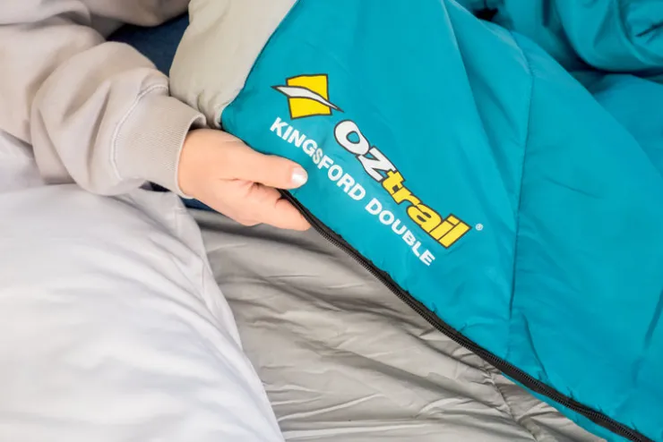 Online OZtrail Kingsford Double Sleeping Bag +5C