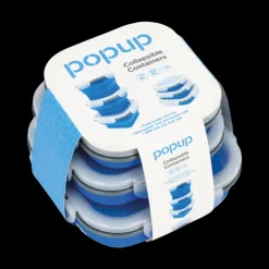 Hot Popup Food Containers Blue 3 Pack