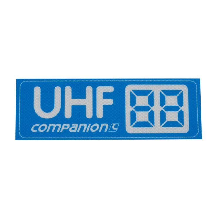 Outlet Companion UHF Channel Sticker